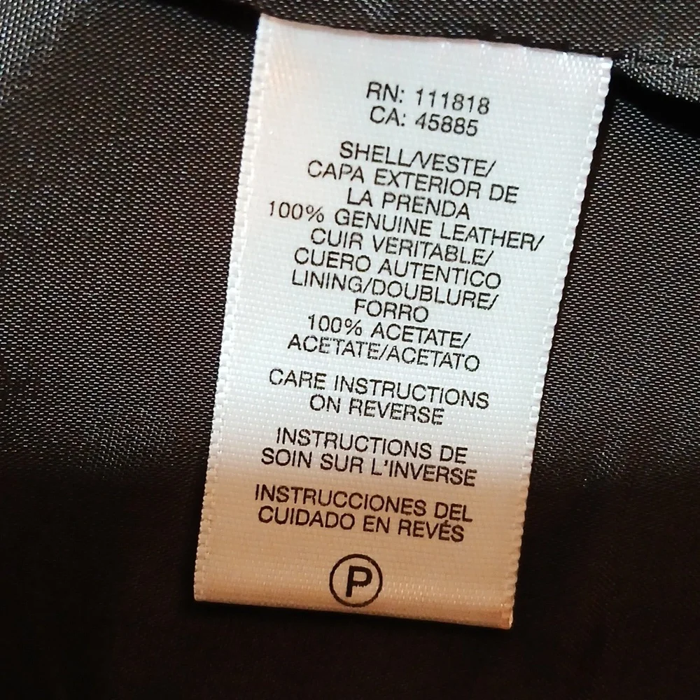 Michael Kors Dark Brown Leather Vest. Sz. Large - Picture 7 of 8